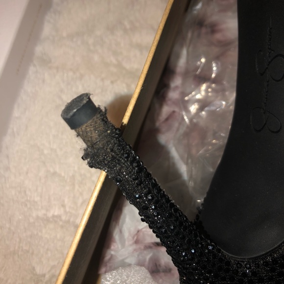 Jessica Simpson sparkly black heels - Picture 4 of 5